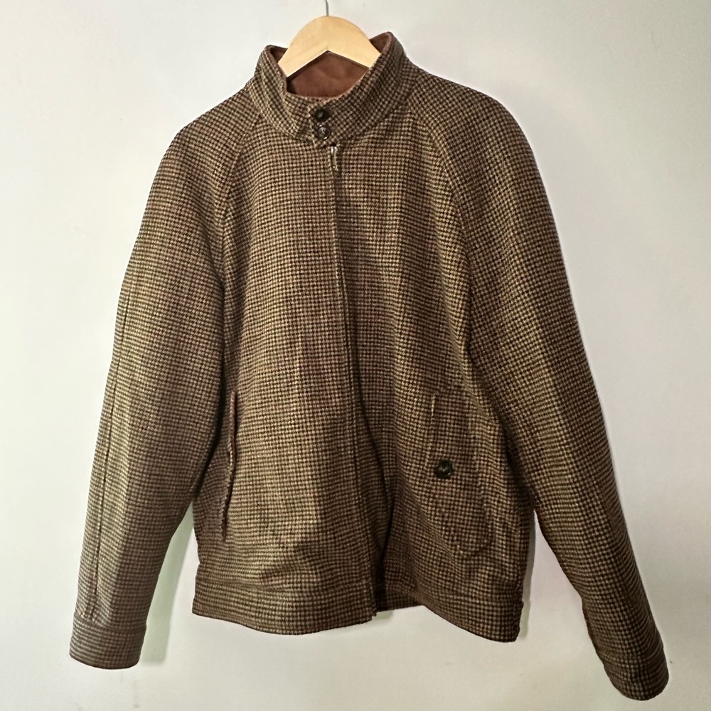 Houndstooth lined jacket